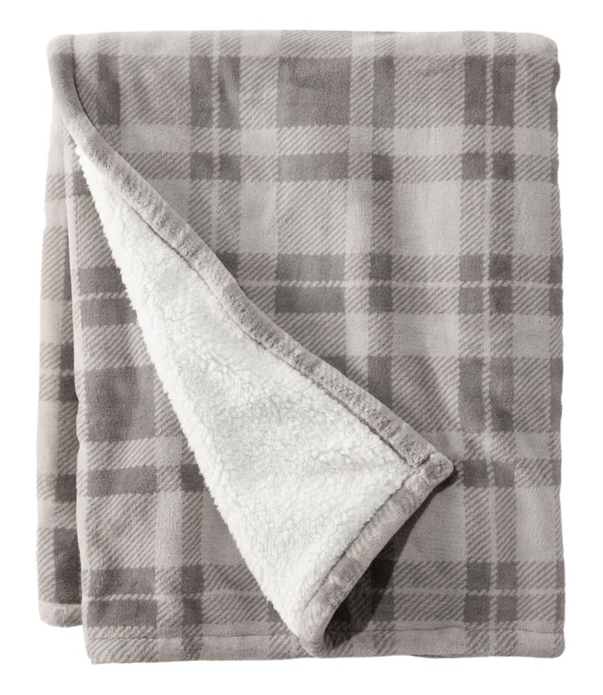 Wicked Plush Sherpa Throw, Plaid Blankets & Throws at L.L.Bean