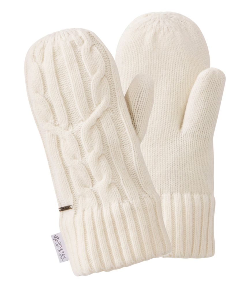 Women's Heritage Wool Windproof Mittens Gloves & Mittens at L.L.Bean