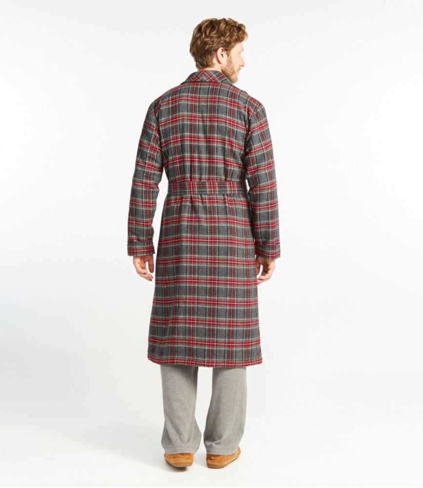 Men's Scotch Plaid Flannel Robe, SherpaLined Robes at L.L.Bean