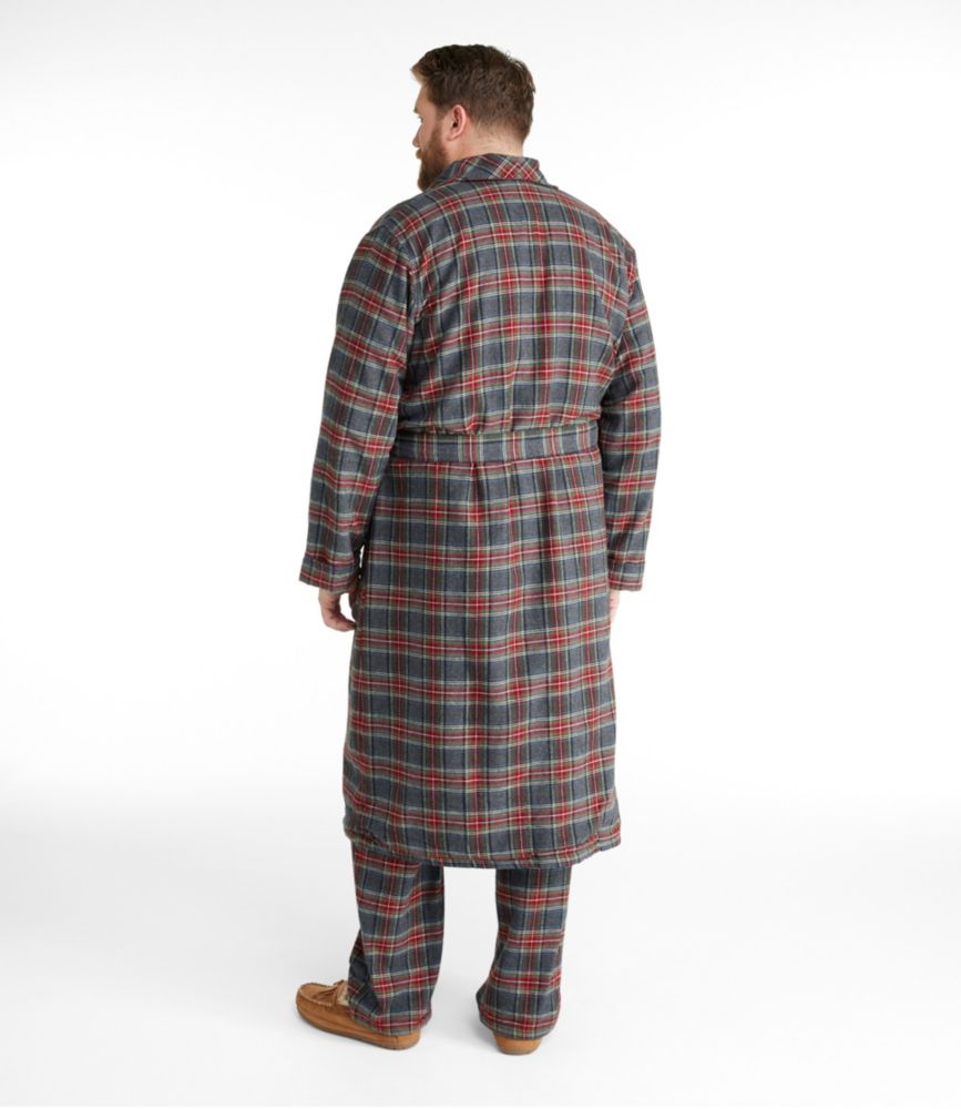 Men's Scotch Plaid Flannel Robe, SherpaLined Robes at L.L.Bean