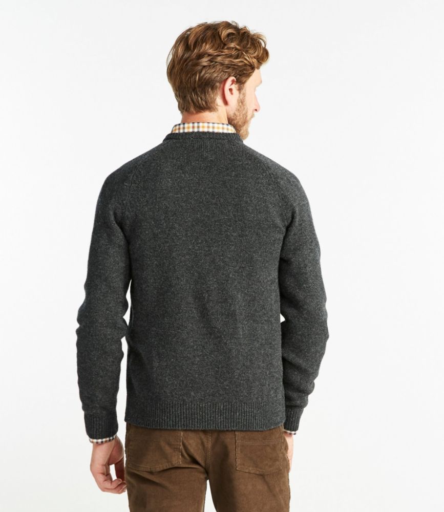 Men's Washable Lambswool Sweater, VNeck