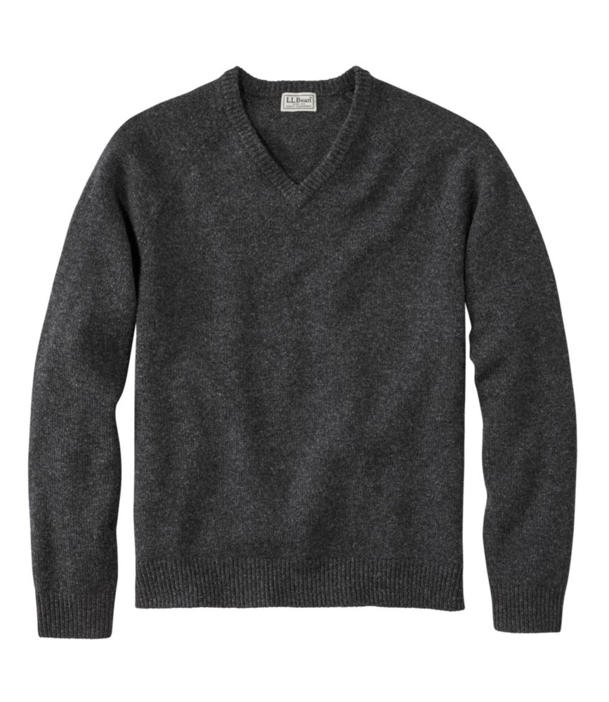 Men's Washable Lambswool Sweater, VNeck Sweaters at L.L.Bean
