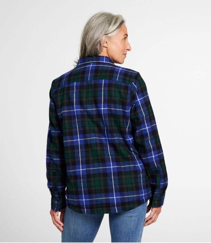 Women's Scotch Plaid Shirt, SherpaLined