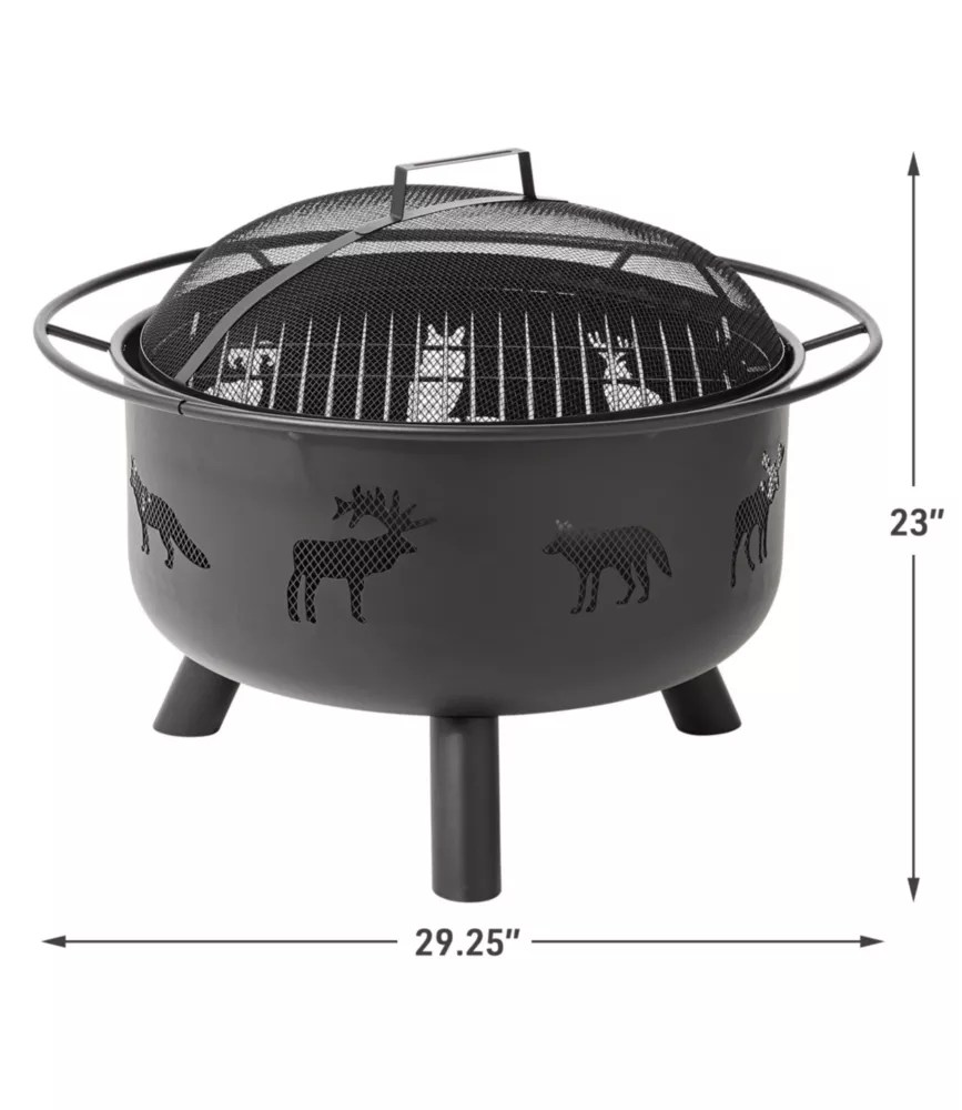 Backyard Wildlife Fire Pit and Grill Camping Grills at L.L.Bean