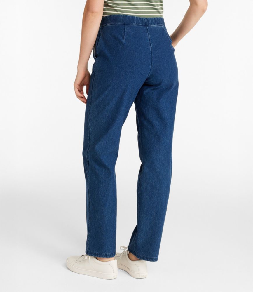 Women's Perfect Fit Pants, FleeceBacked StraightLeg Denim Jeans at