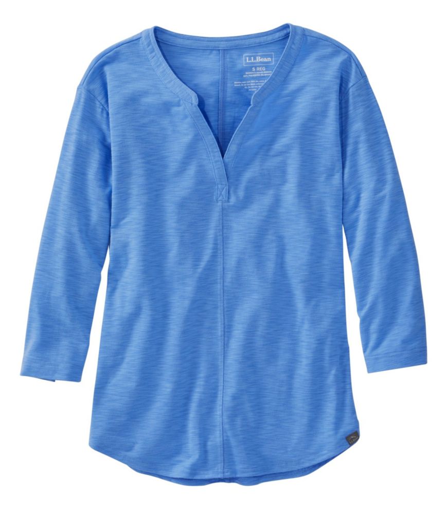 Women's Streamside Tee, ThreeQuarterSleeve Splitneck Tees & Knit