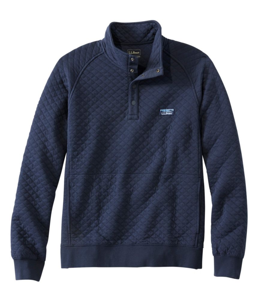 Men's Quilted Sweatshirt, Mockneck Sweatshirts at L.L.Bean