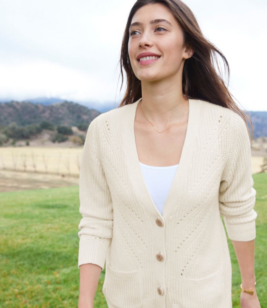 Women's LinenBlend Sweater, ButtonFront Cardigan Sweaters at L.L.Bean
