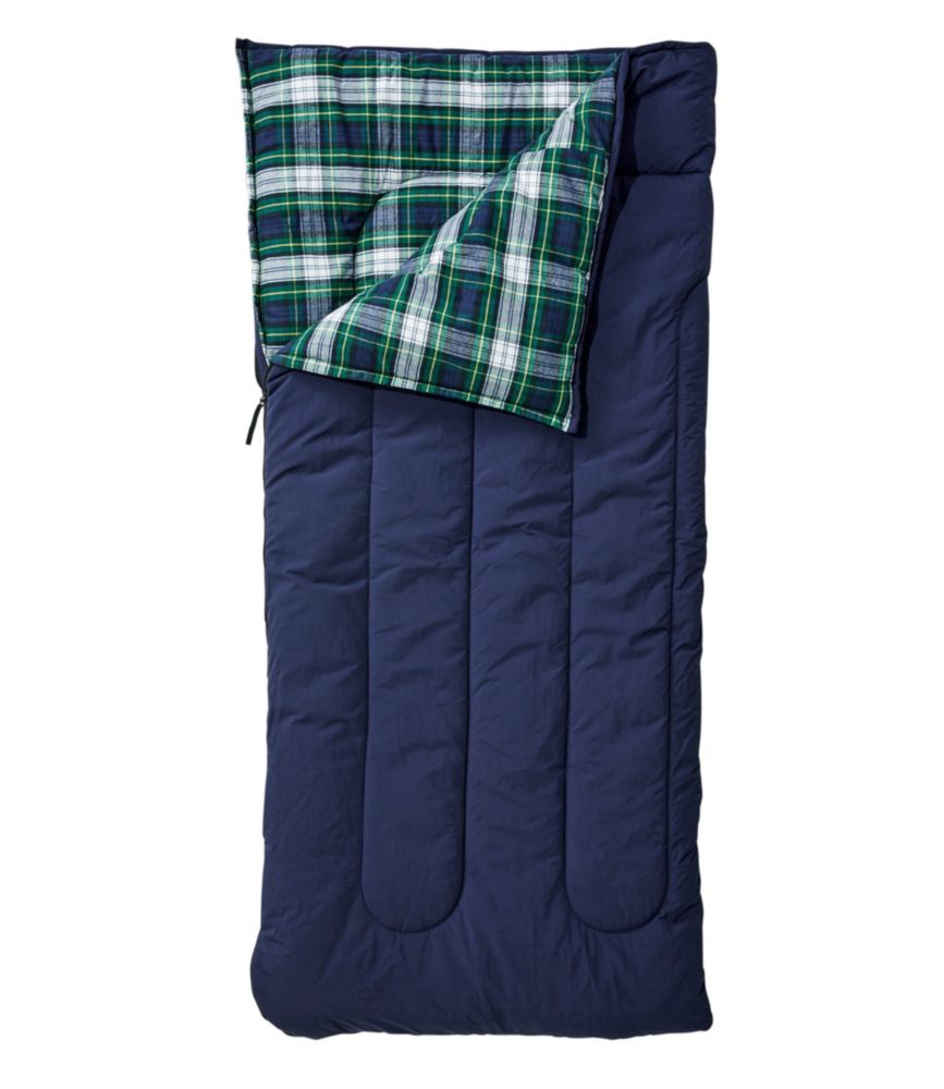 L.L.Bean Flannel Lined Camp Sleeping Bag, 20° Camping & Hiking at L.L