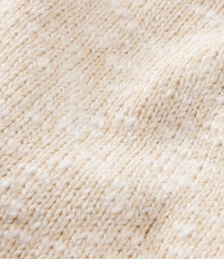 Women's Cotton Ragg Sweater, Funnelneck Pullover Fair Isle Sweaters