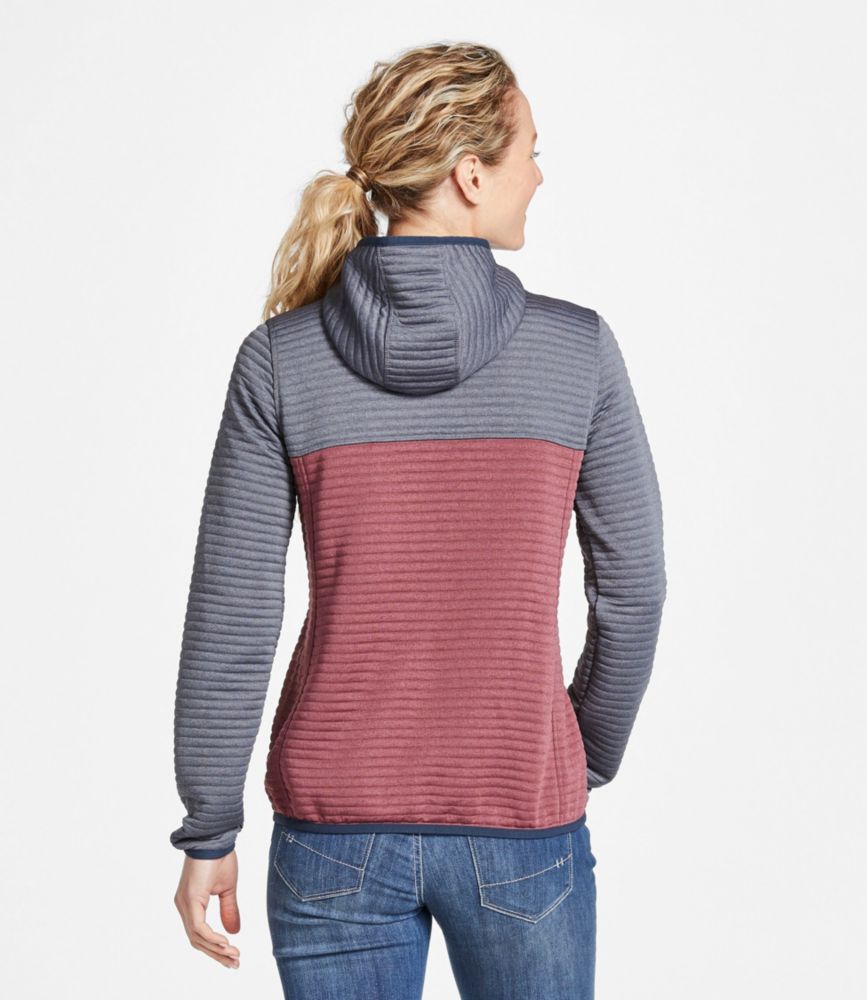 Women's Airlight Knit FullZip Hoodie, Colorblock Fleece at L.L.Bean