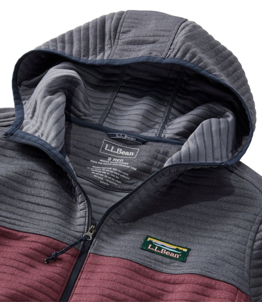 Women's Airlight Knit FullZip Hoodie, Colorblock Fleece Jackets at L