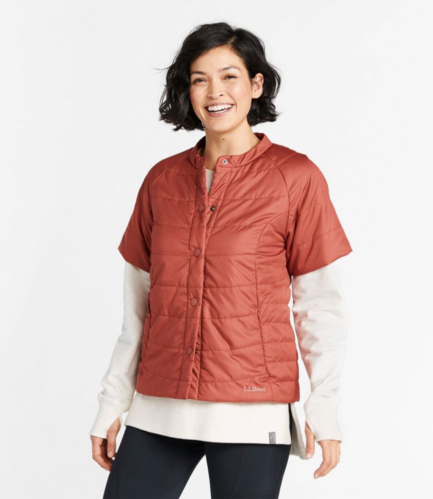 Women's Collarless Short Sleeve Puffer Insulated Jackets at L.L.Bean