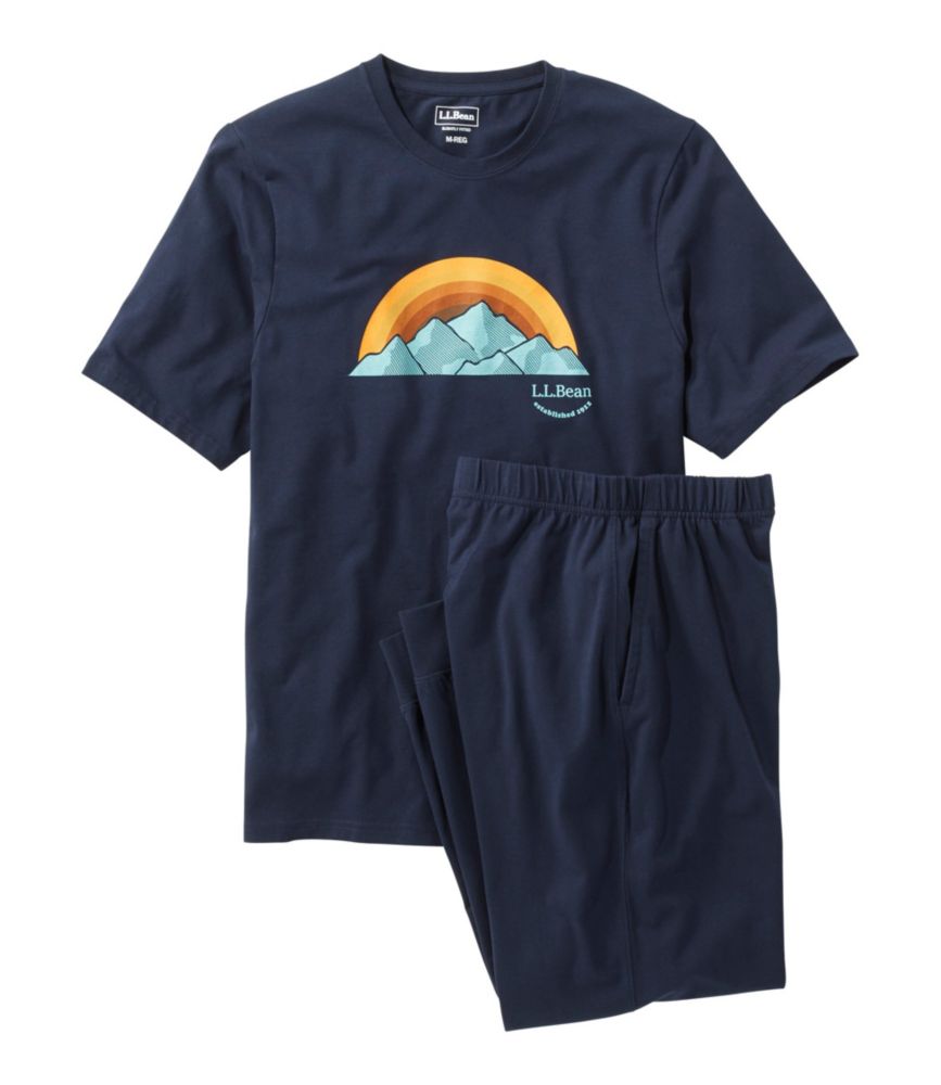 Men's Wicked Soft Knit Pajamas Set, ShortSleeve Pajamas at L.L.Bean