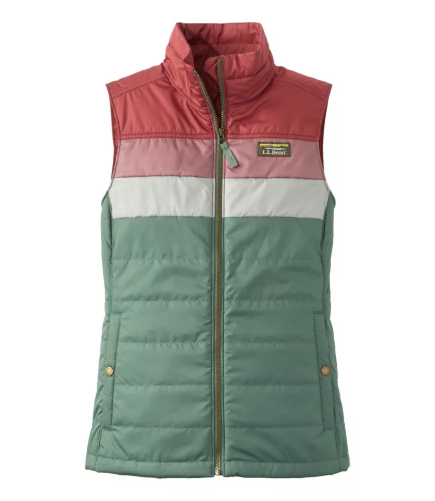 Women's Mountain Classic Puffer Vest, Colorblock Vests at L.L.Bean