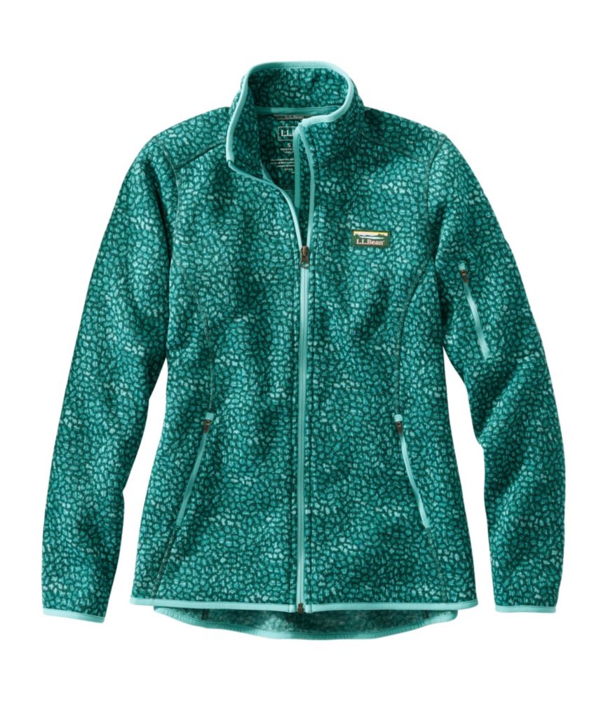 Women's L.L.Bean Sweater Fleece FullZip Jacket, Print Fleece Jackets
