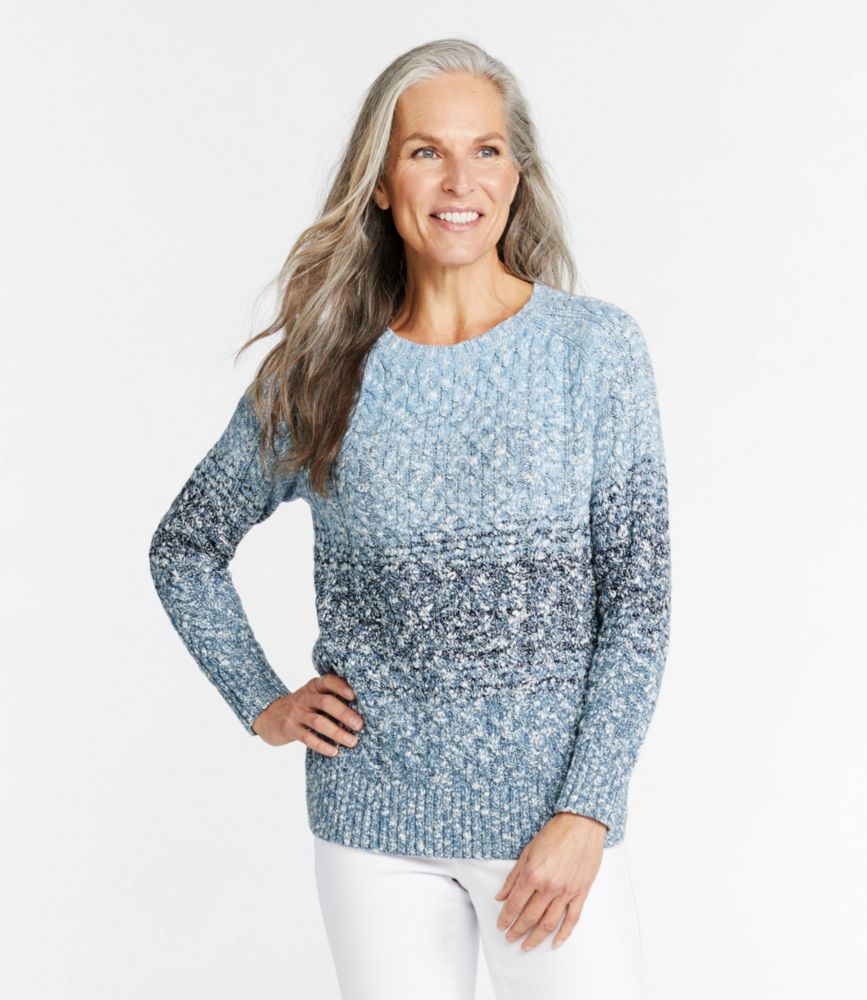 Women's Cotton Ragg Sweater, Crewneck SpaceDye Sweaters at L.L.Bean