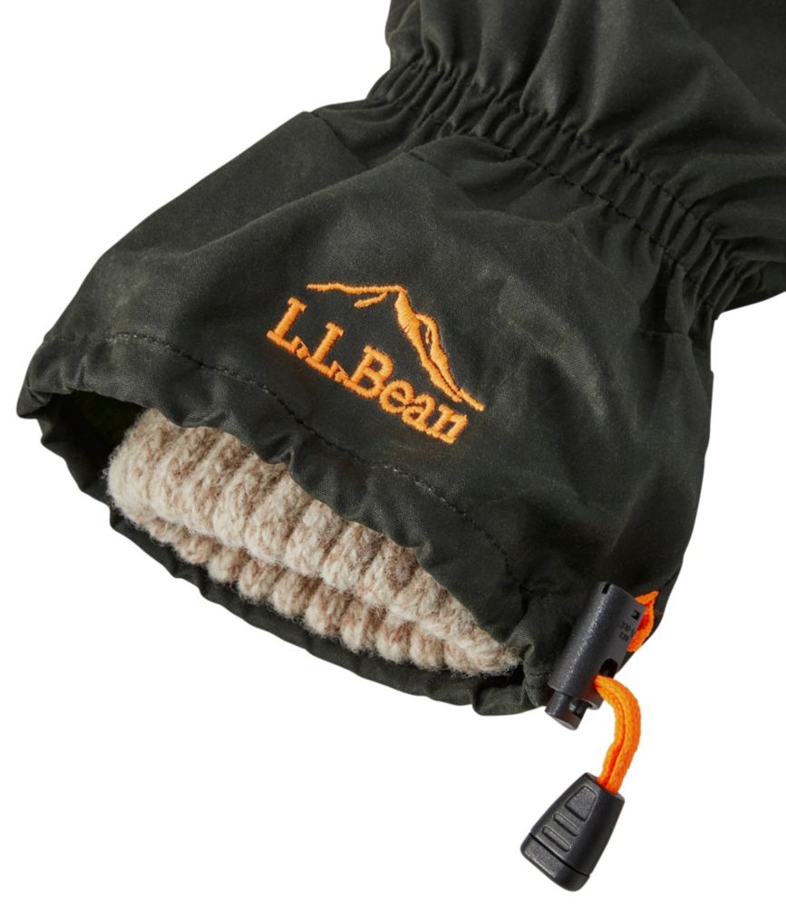 Adults' Waxed Cotton Chopper Mittens Accessories at L.L.Bean