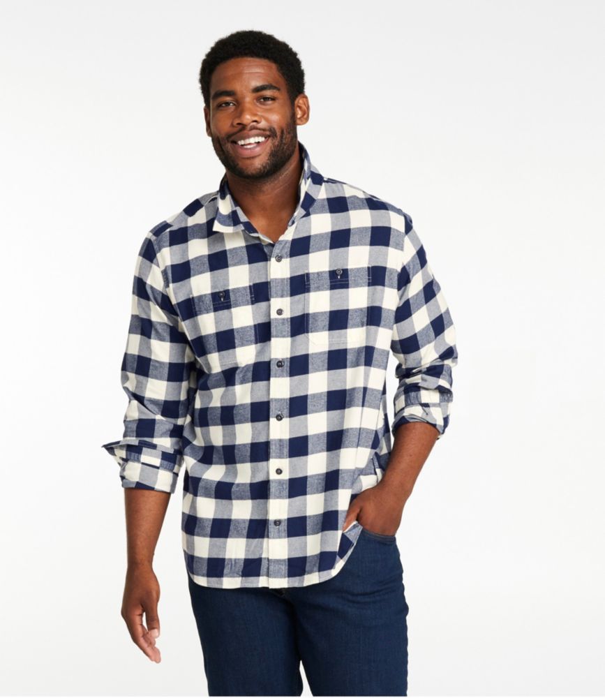 Men's Wicked Soft Flannel Shirt, Slightly Fitted Untucked Fit Casual