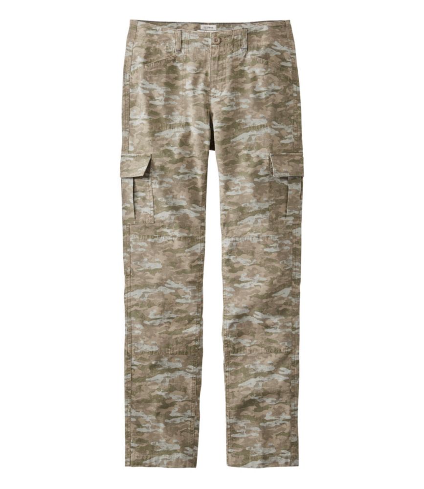 Women's Stretch Canvas Cargo Pants, Print Pants at L.L.Bean