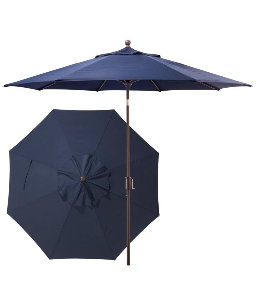 Sunbrella 9' Market Umbrella, Push Button, Aluminum Umbrellas at L.L.Bean