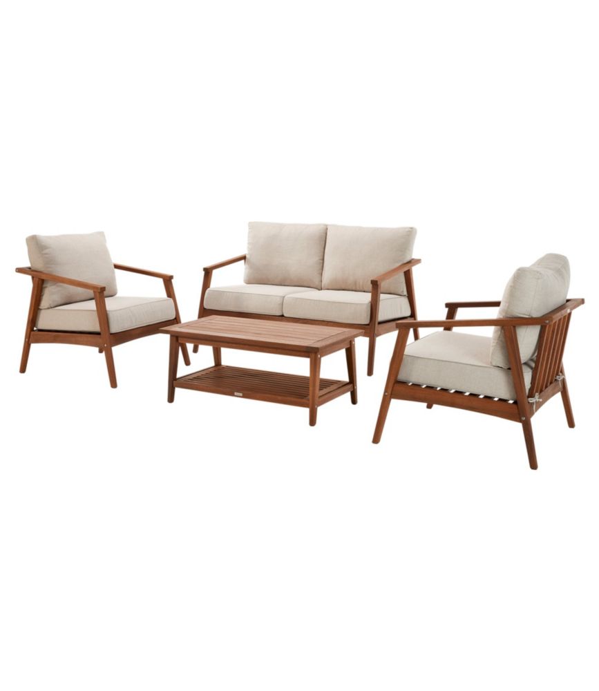 Eucalyptus 4Piece Patio Set Patio Sofas & Sets at L.L.Bean