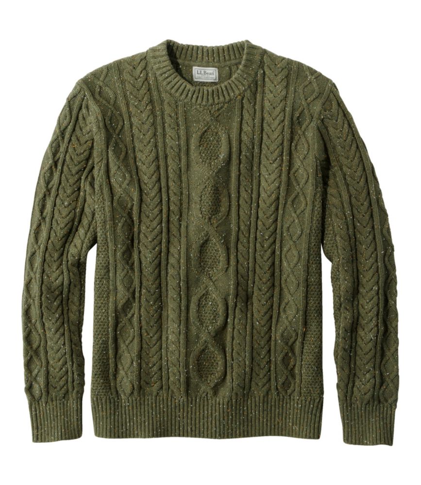 Men's Soft Cotton Rib Stitch Crewneck Sweater