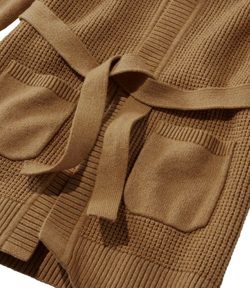 Women's AllDay Waffle Sweater, Hooded Wrap Cardigan Sweaters at L.L.Bean
