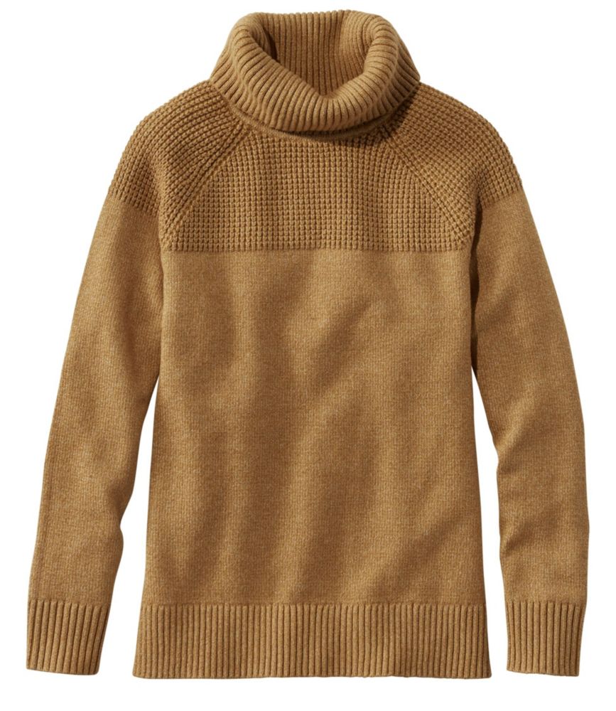 Women's AllDay Waffle Sweater, Turtleneck Sweaters at L.L.Bean