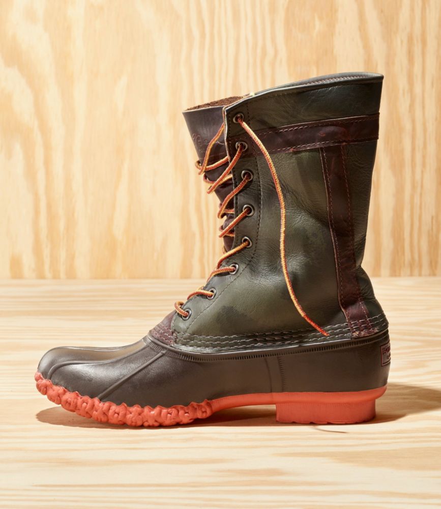 Men's L.L.Bean x Todd Snyder Leather Bean Boots, Camo L.L.Bean Boots at L.L.Bean