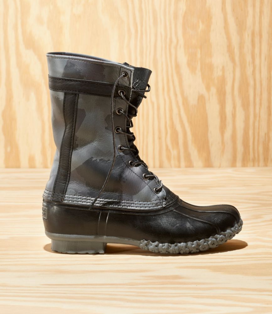 Men's L.L.Bean x Todd Snyder Leather Bean Boots, Camo L.L.Bean Boots