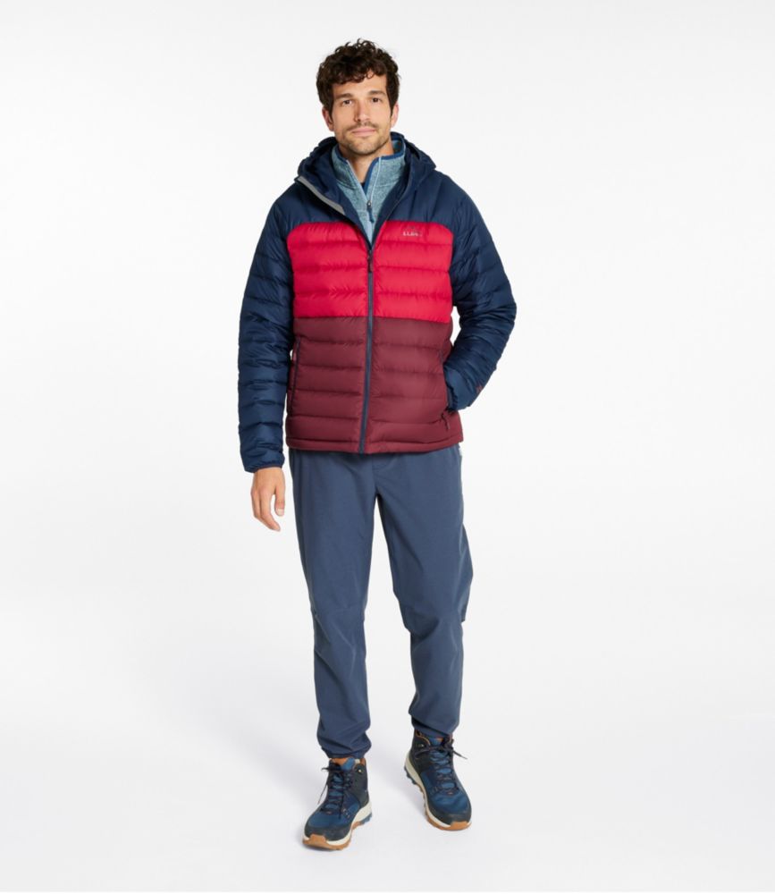 Men's Bean's Down Hooded Jacket, Colorblock Insulated Jackets at L.L.Bean