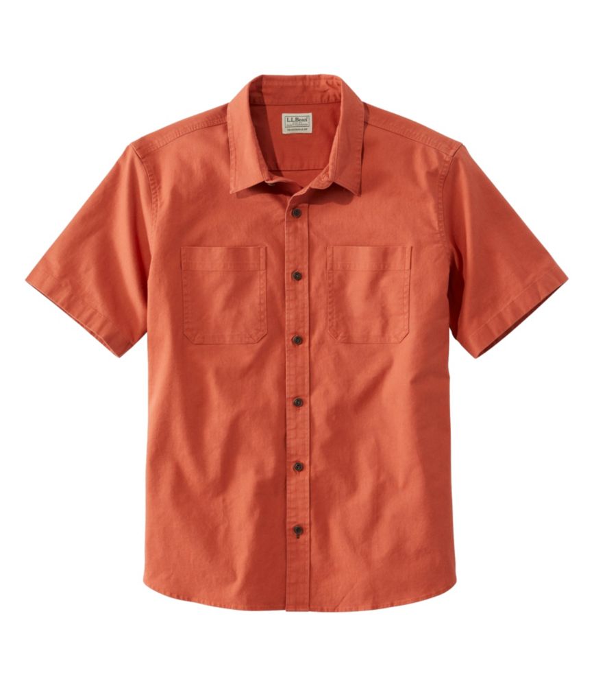 Men's BeanFlex Twill Shirt, Traditional Untucked Fit, ShortSleeve
