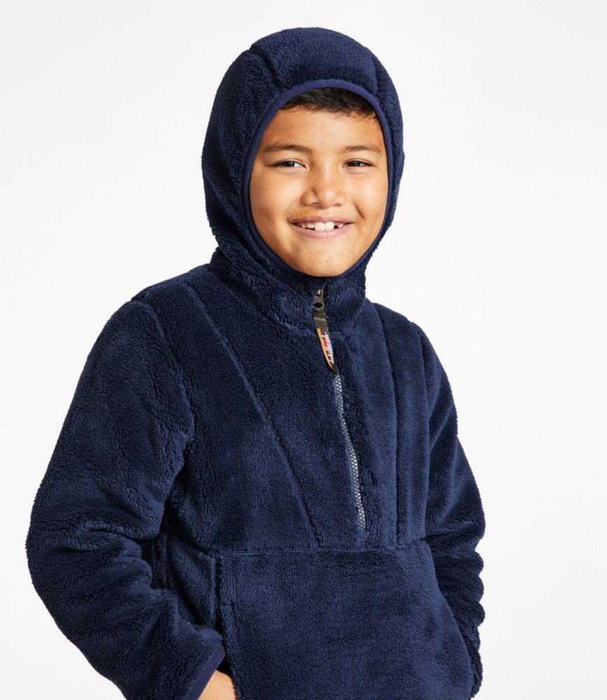 Kids' L.L.Bean HiPile Fleece Hooded Pullover Jackets & Vests at L.L.Bean