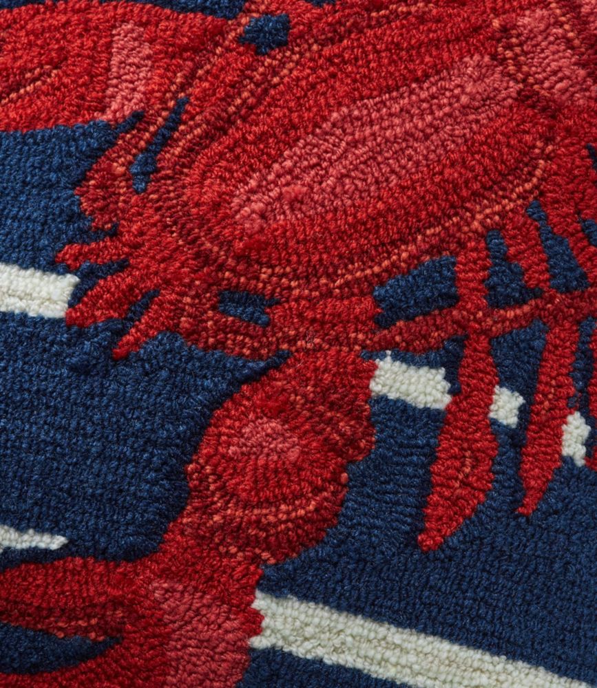 Indoor/Outdoor Hooked Pillow, Lobster Throw Pillows at L.L.Bean