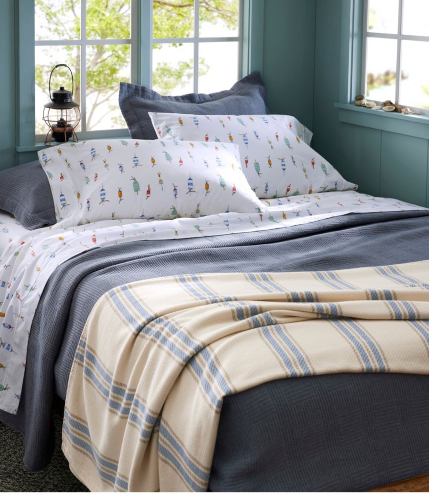 Maine Twill Blanket, Stripe Blankets & Throws at L.L.Bean