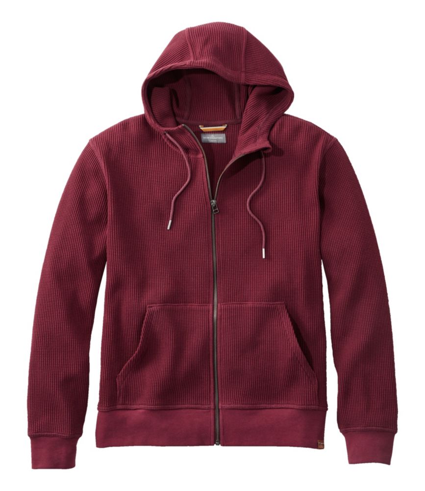 Men's Signature Waffle FullZip Hoodie Sweatshirts at L.L.Bean