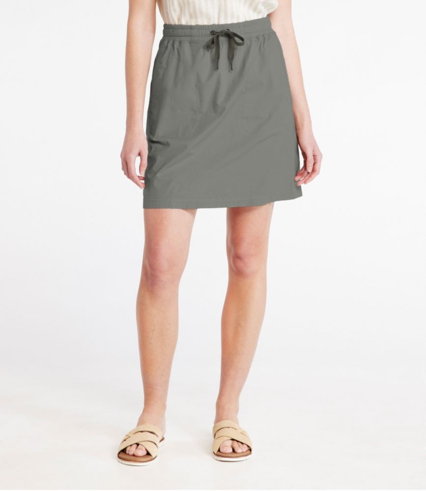 Women's Stretch Ripstop PullOn Skirt, MidRise Dresses & Skirts at L