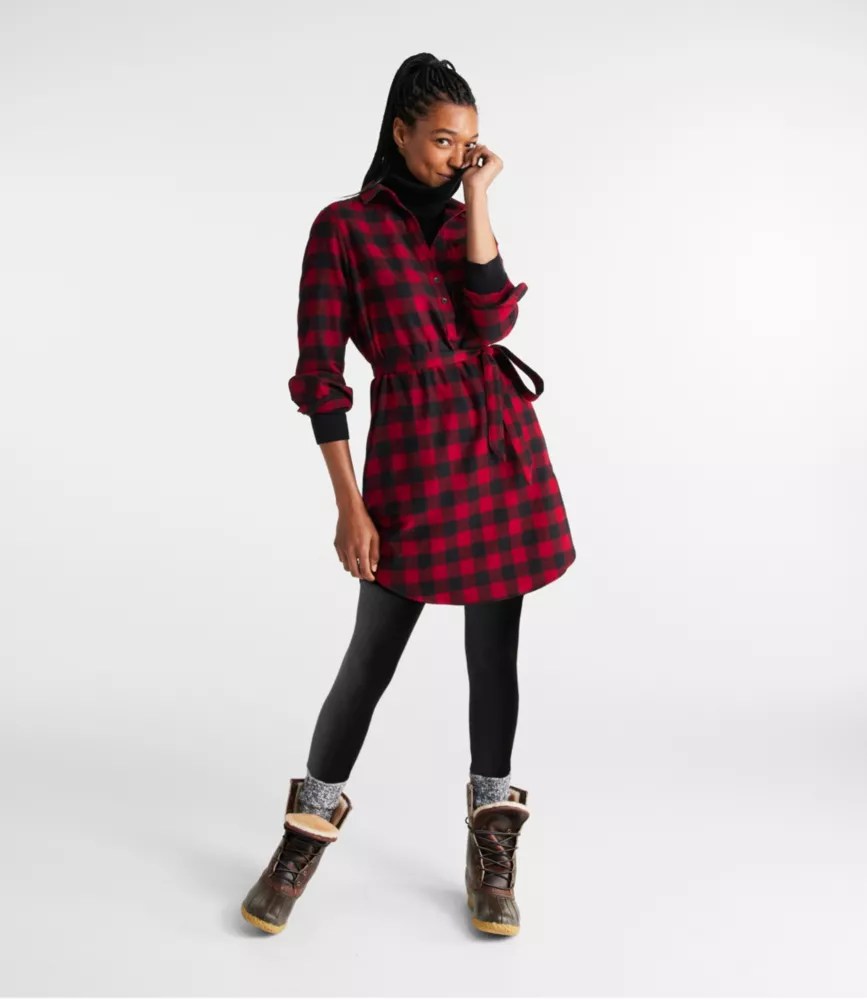 Women's Scotch Plaid Flannel Tunic Dress Dresses & Skirts at L.L.Bean