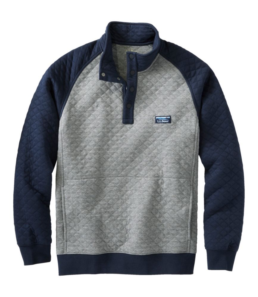 Men's Quilted Sweatshirt, Mockneck, Colorblock Sweatshirts & Fleece