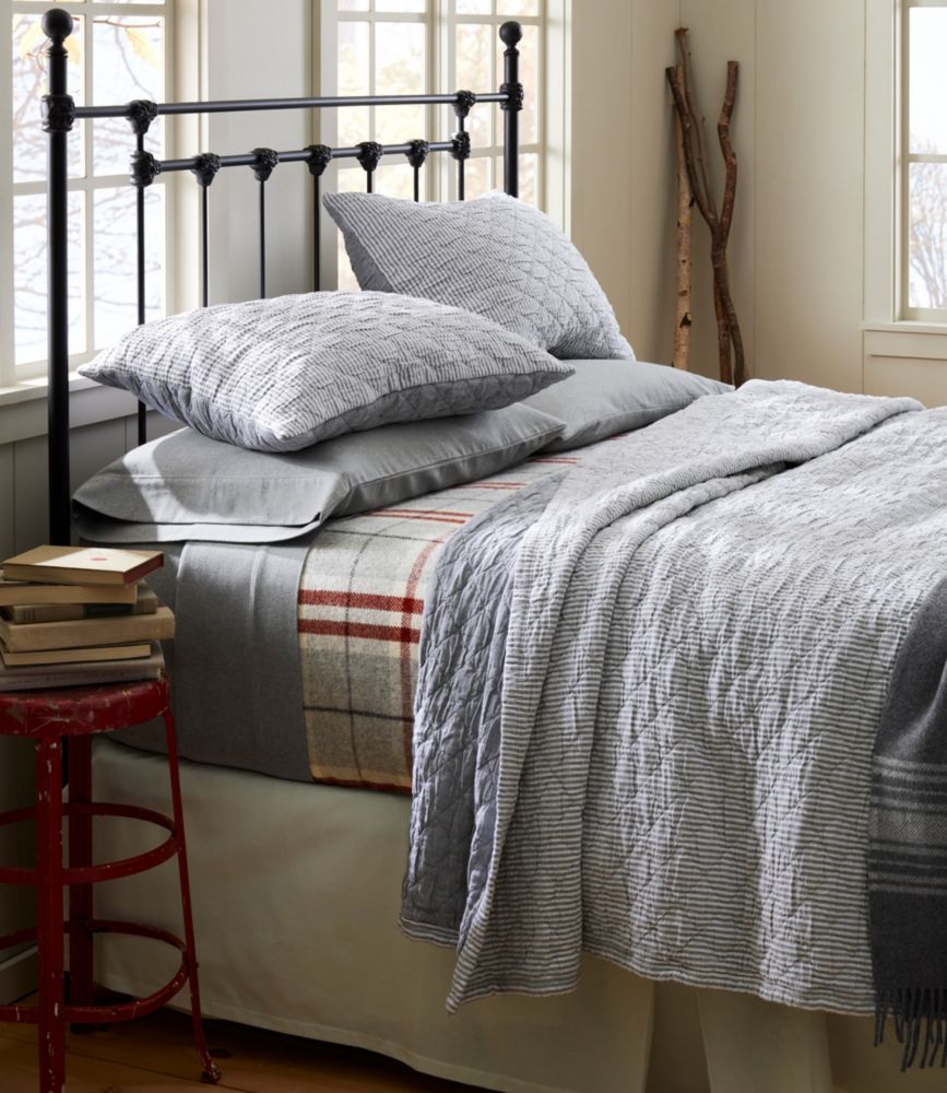 Reversible Ticking Stripe Quilt Collection Quilts at L.L.Bean