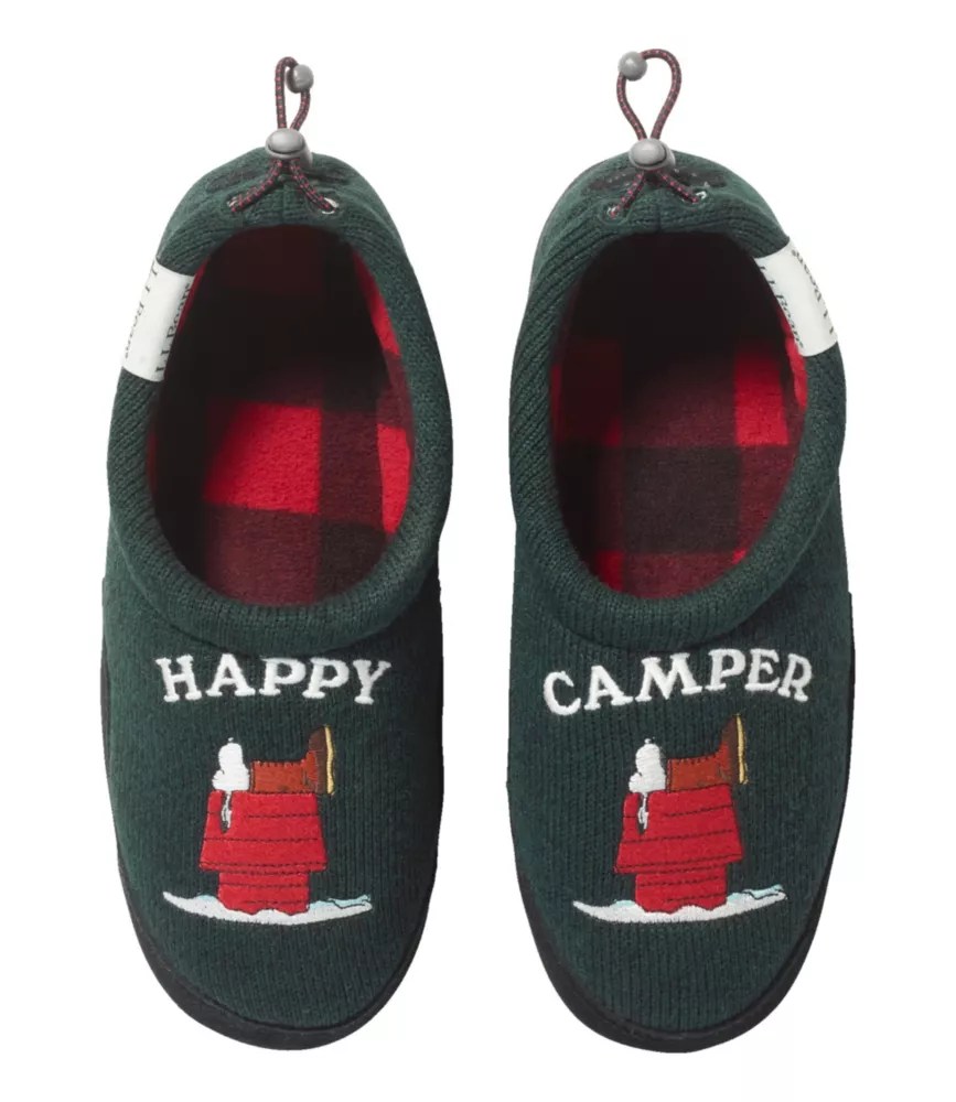 Kids' L.L.Bean X Peanuts Sweater Fleece Slippers Slippers at L.L.Bean