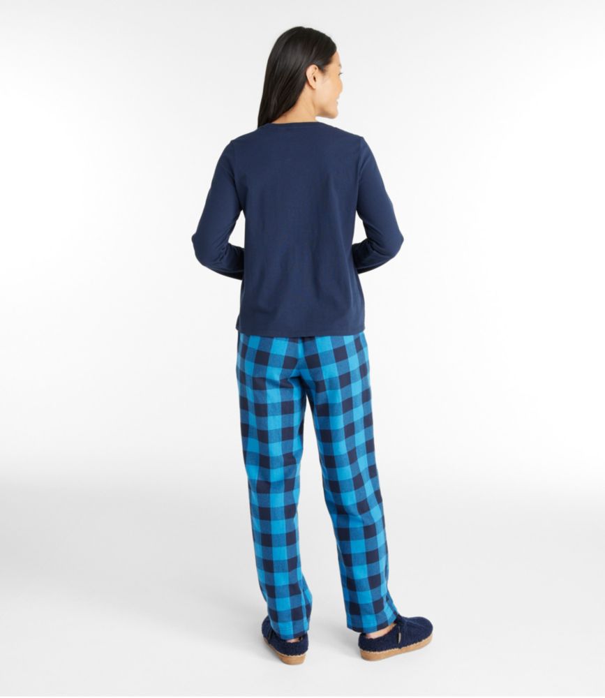 L.L.Bean x Peanuts Women's Camp PJ Set, Ready Set Snow Pajamas & Nightgowns at L.L.Bean
