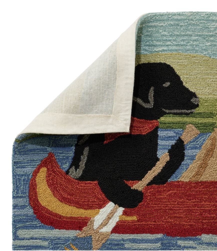 Indoor/Outdoor Vacationland Rug, Dog Canoe Outdoor at L.L.Bean
