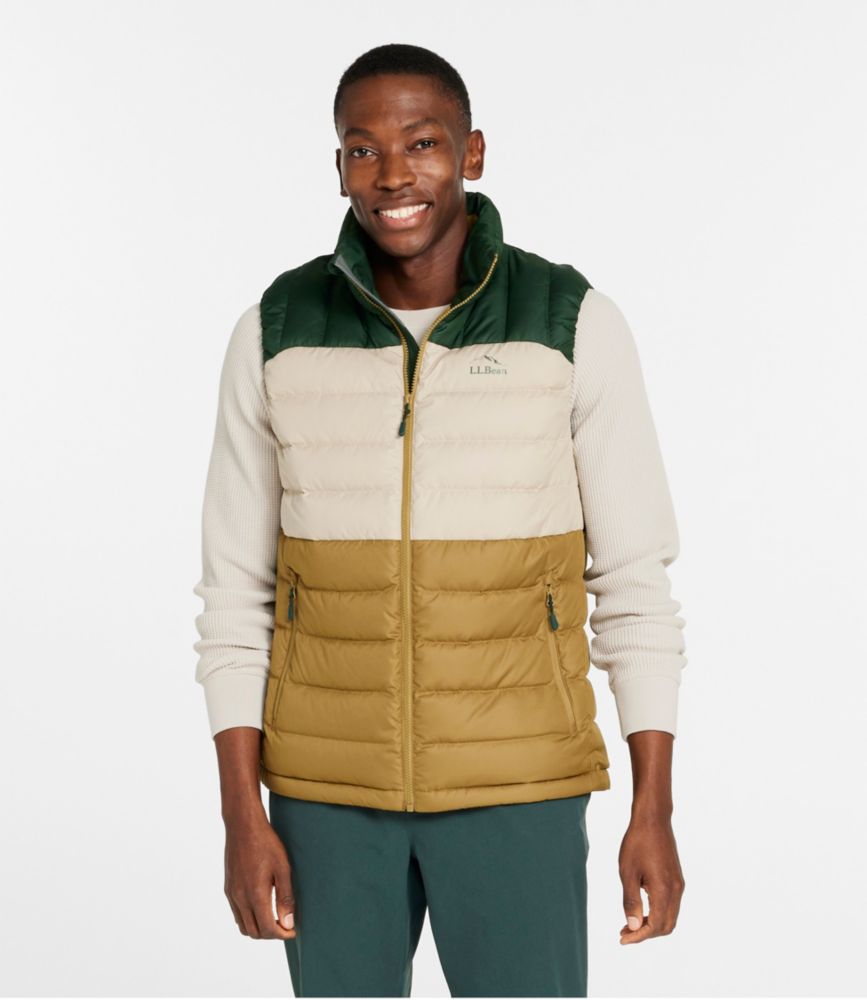 Men's Bean's Down Vest, Colorblock Vests at L.L.Bean