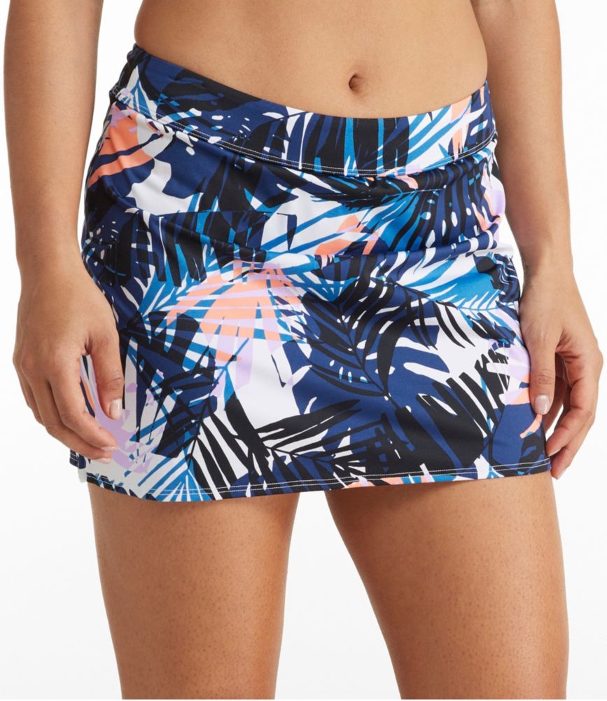 Women's New Currents Swimwear, Ruched Swim Skort Print Bottoms at L.L.Bean