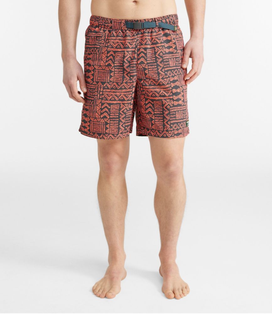 Men's Classic Supplex Sport Shorts, Belted Print Swim Trunks at L.L.Bean