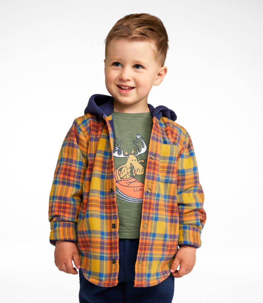 Toddlers' FleeceLined Flannel Shirt, Hooded Toddler & Baby at L.L.Bean