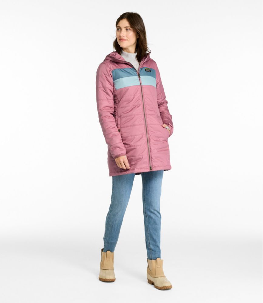 Women's Mountain Classic Puffer Coat, Colorblock Insulated Jackets at