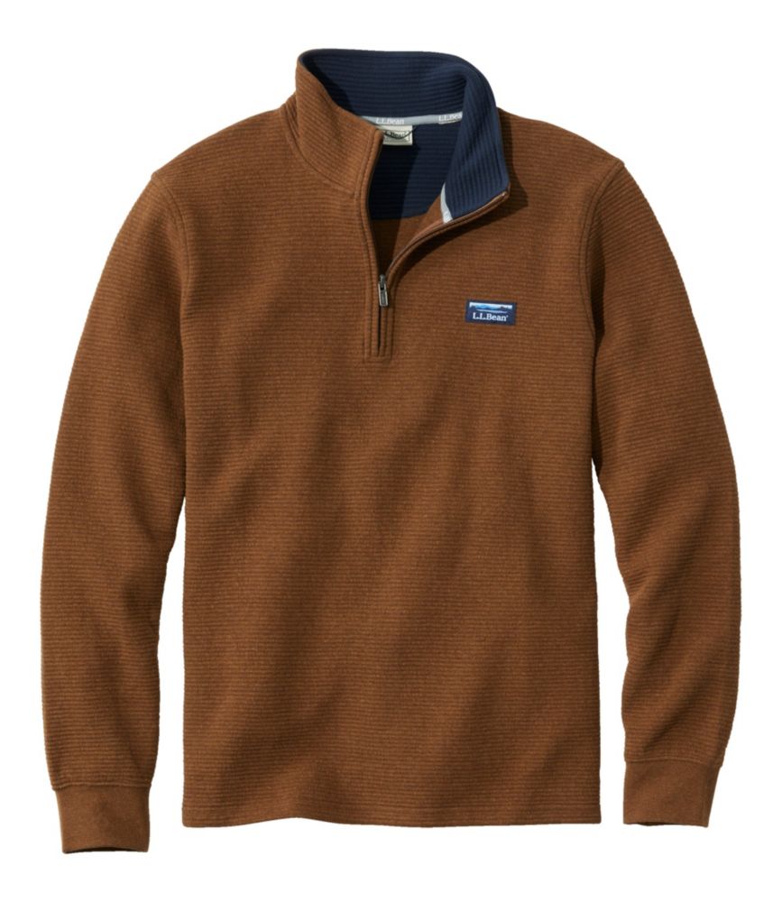 Men's Lakewashed DoubleKnit QuarterZip Pullover Sweatshirts at L.L.Bean